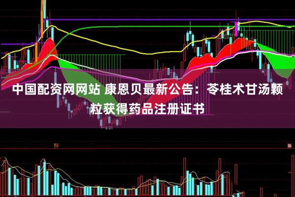 中国配资网网站 康恩贝最新公告：苓桂术甘汤颗粒获得药品注册证书